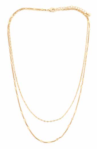 Panacea Layered Station Chain Necklace