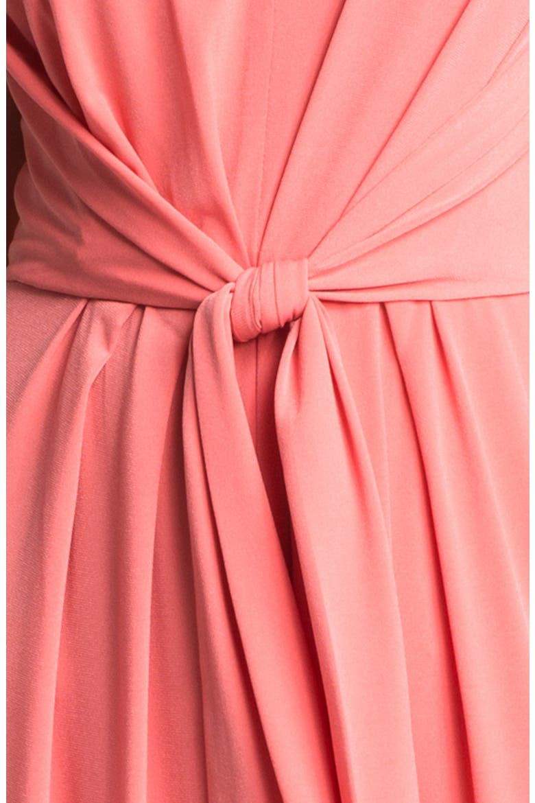 Tie Front Maxi Dress, Alternate, color, PARADISE PINK