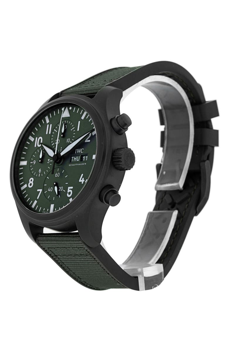 Watchfinder & Co. IWC Preowned Pilot's Fabric Strap Chronograph Watch, Alternate, color,