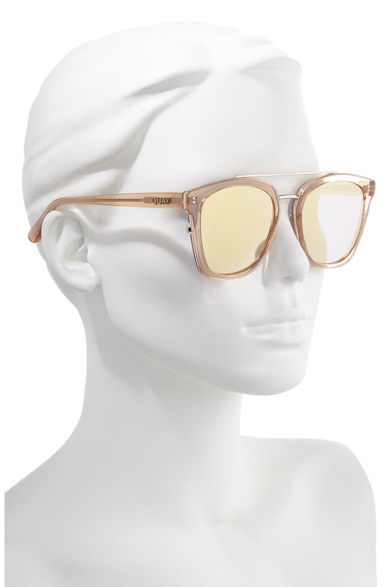 Sweet Dreams 55mm Square Sunglasses, Alternate, color, CHAMPAGNE/ ROSE