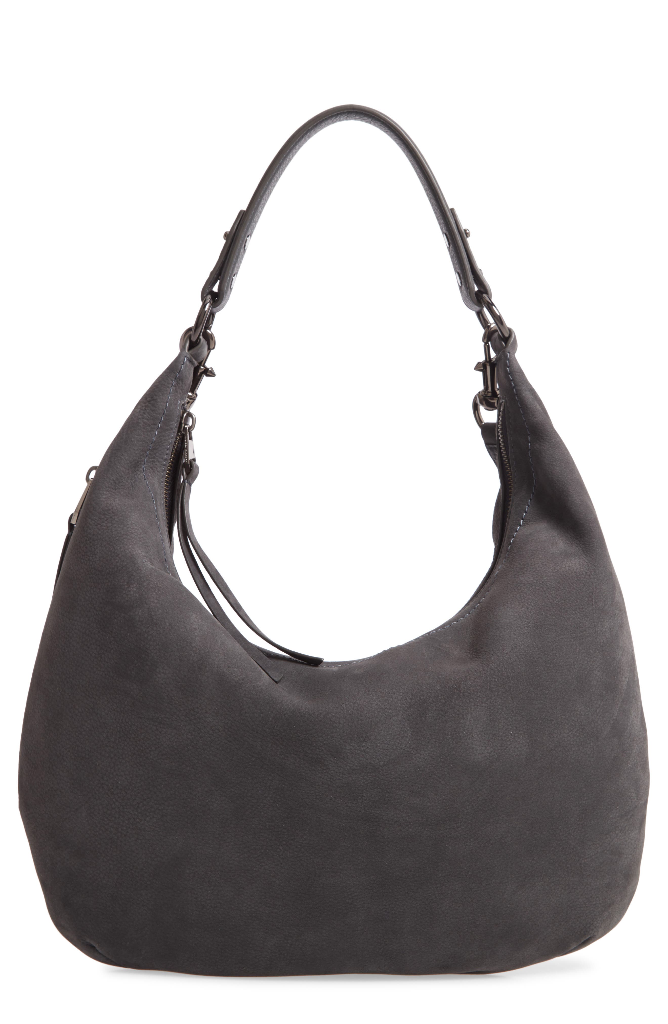 Rebecca Minkoff Michelle Nubuck Leather Hobo, Main, color, 