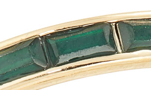 Nordstrom Rack Set Of 2 Baguette Cut Cubic Zirconia Rings In Gold