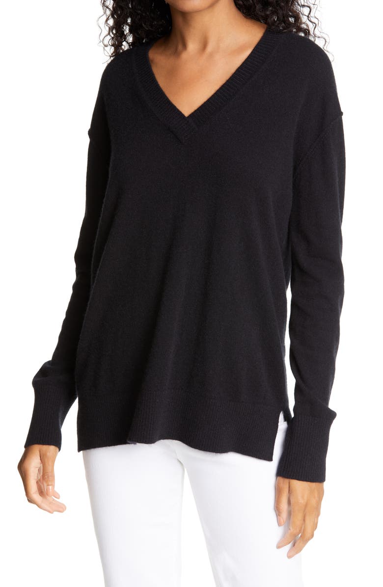 Nordstrom Signature V-Neck Cashmere Sweater, Main, color, 