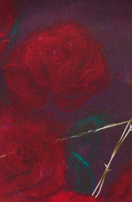 Lost Pattern La Rosa Silk Pocket Square In Red