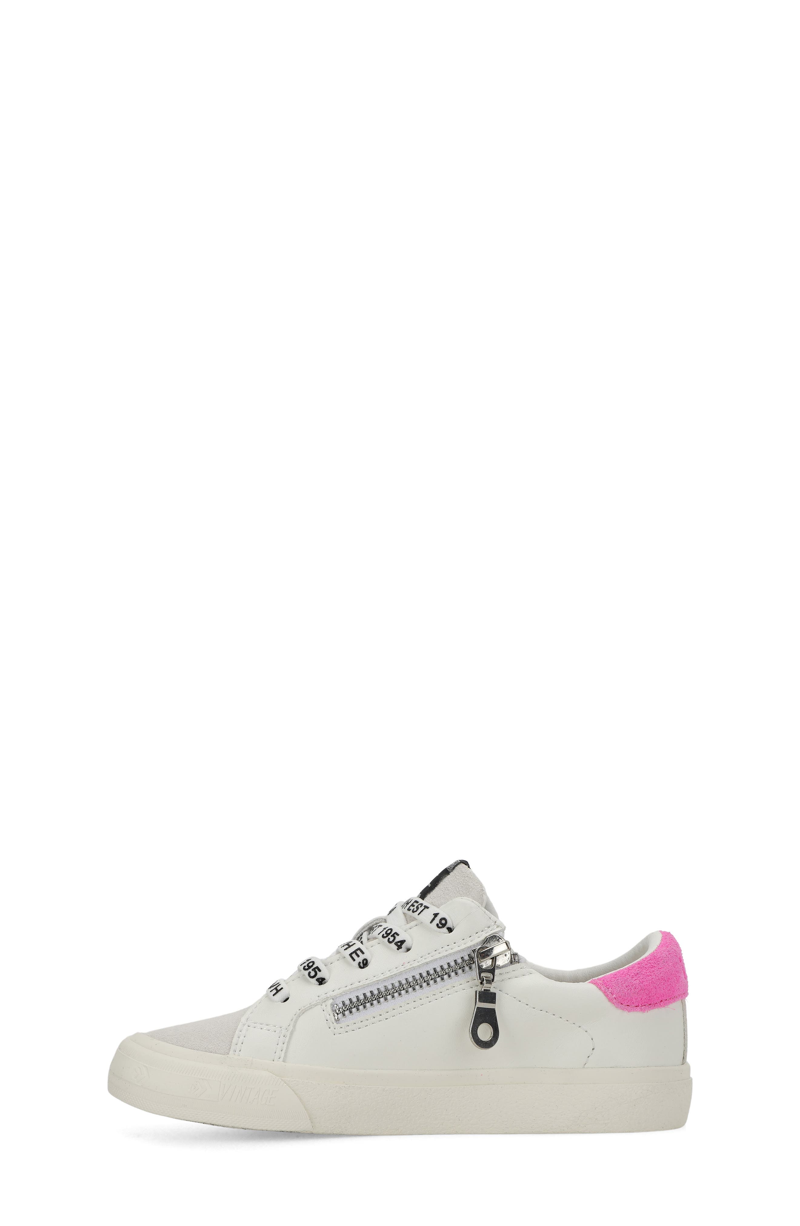 Kids' Vita Sneaker, Alternate, color, WHITE/ GREY/ PINK
