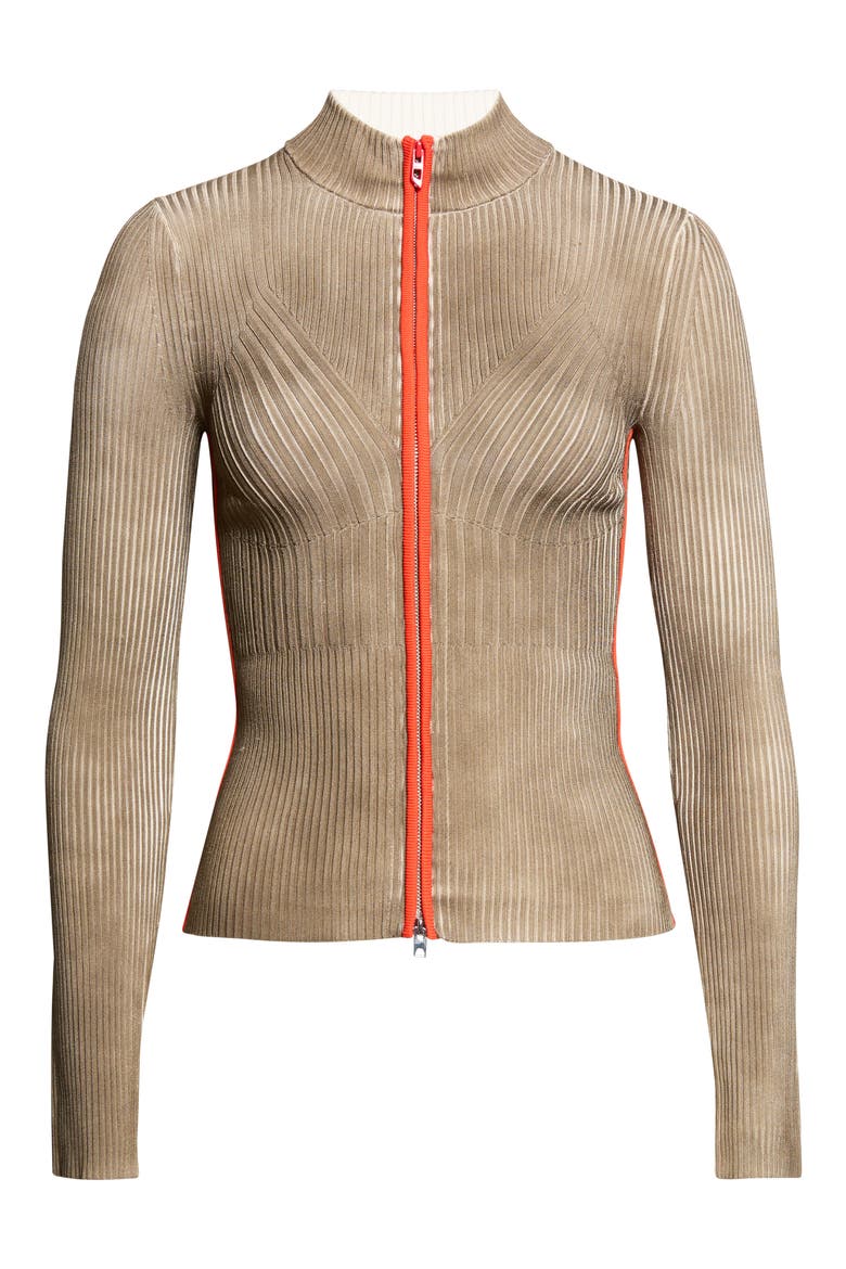 M-Sarma Zip Cardigan, Main, color, BROWN