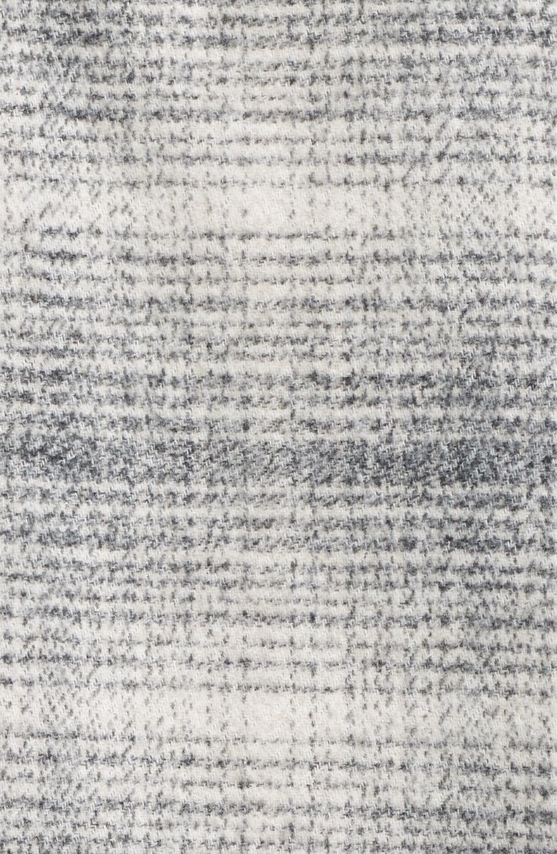 JASON WU Washed Effect Plaid Overshirt, Alternate, color, Grey Plaid