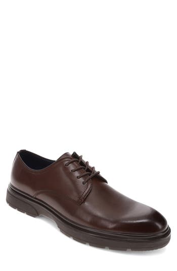Dockers Men's Tradeston Rugged Dress Casual Oxford In Mahogany