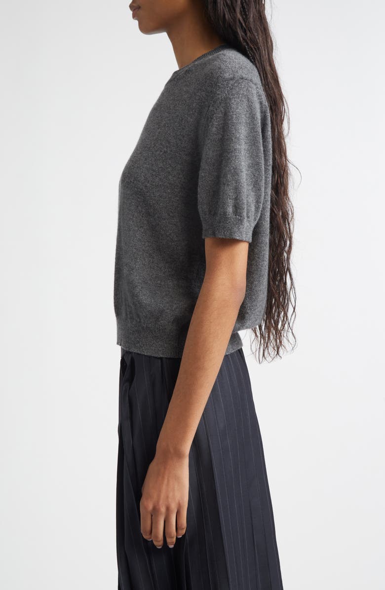 NACKIYÈ Short Sleeve Cashmere Sweater, Alternate, color, Smoke Mayfair