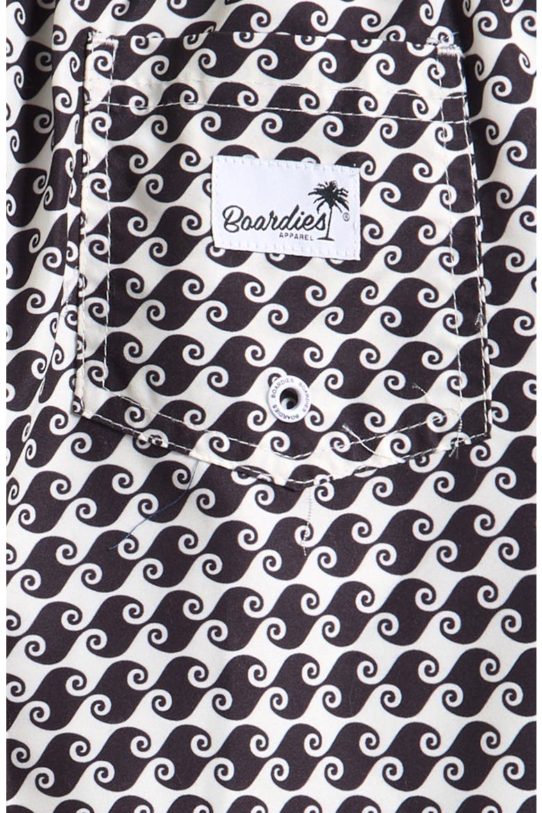 Kids' Sea Hound Swim Trunks, Alternate, color, BLACK/ CREAM