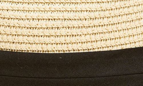 Nordstrom Fray Edge Packable Panama Hat In Ivory