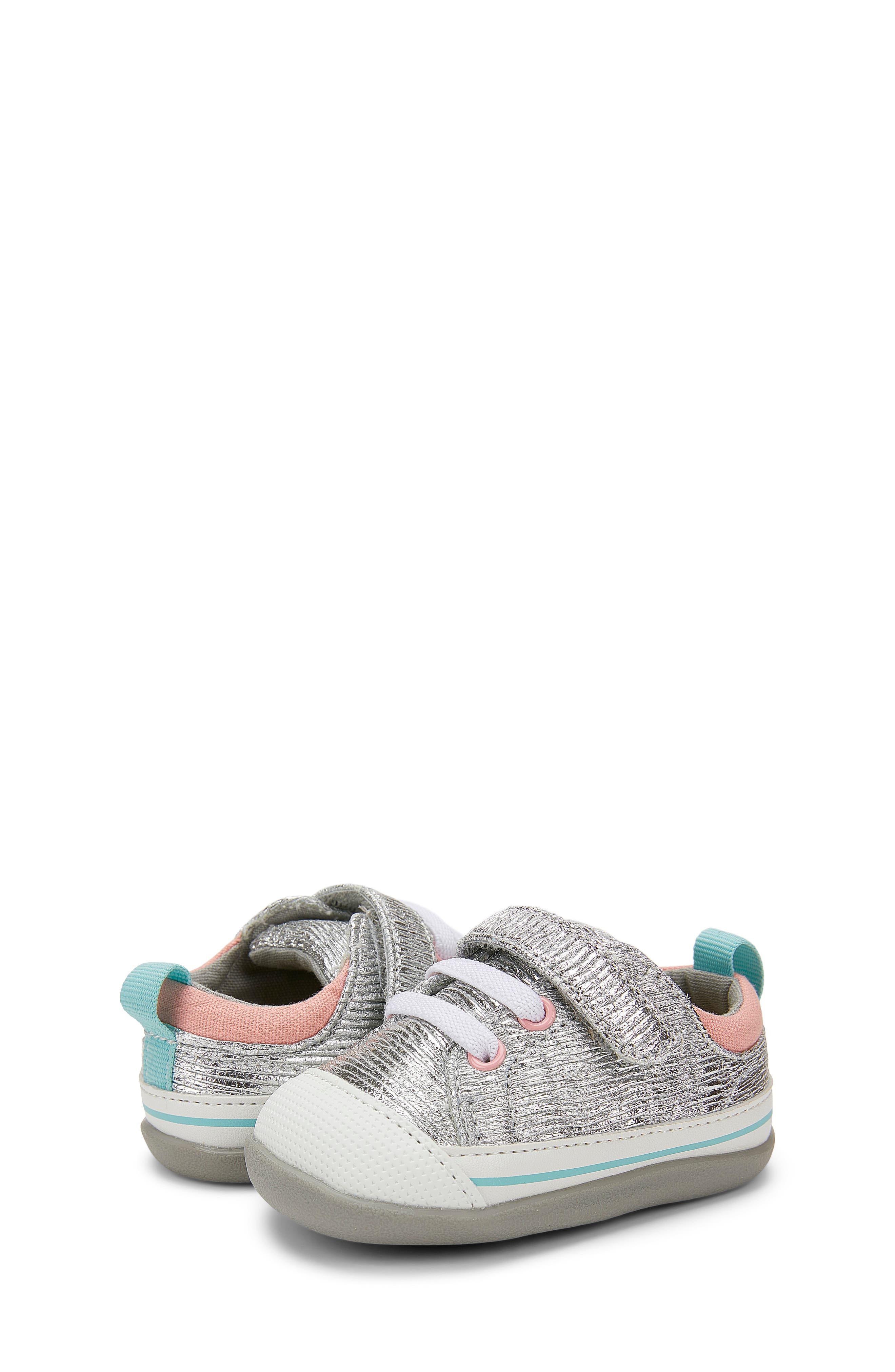 Stevie Sneaker, Alternate, color, SILVER SHINE
