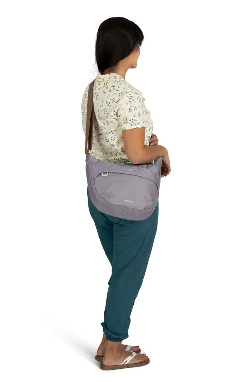 Osprey Daylite Water Repellent Crossbody Pouch In Soundwave Grey/latte Brown