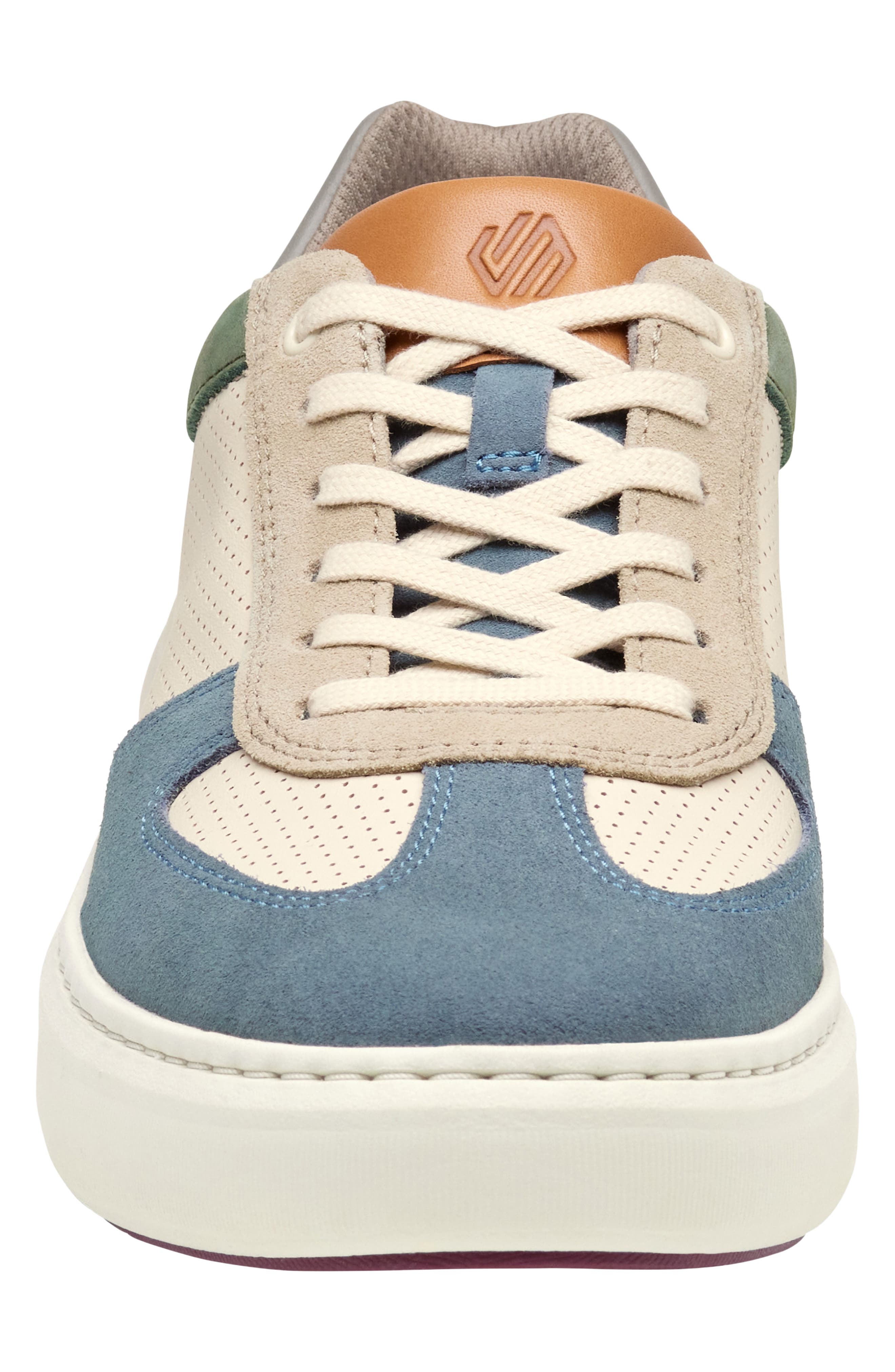 Anders T-Toe Sneaker, Alternate, color, BLUE/ GREEN SUEDE/ WHITE FULL