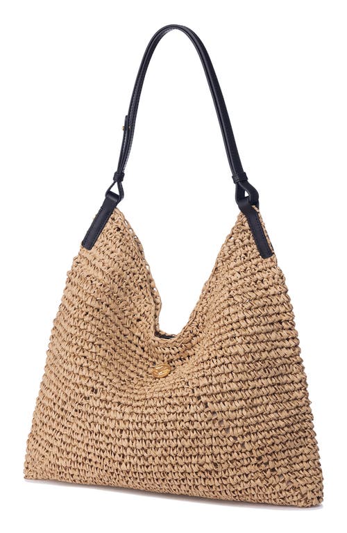 Oryany Raffia Triangle Shoulder Bag In Natural