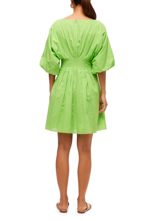 Shop Trina Turk Gian 2 Pleated A Line Dress In Serene Green