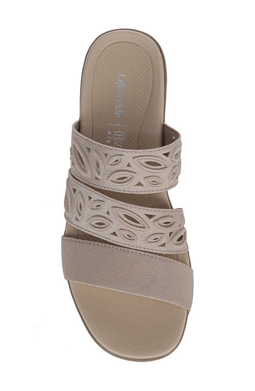 Bzees Poppy Slide Sandal In Simply Taupe