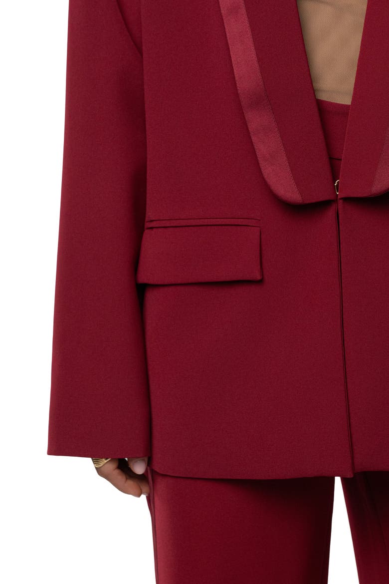 Suite Life Woven Blazer, Alternate, color, Burgundy