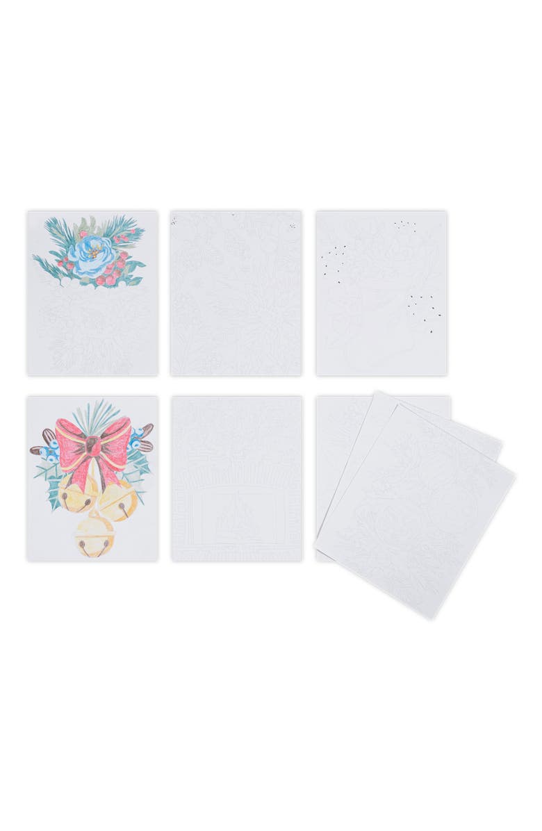 Brea Reese Colored Pencil Color by number Holiday Botanicals, Alternate, color,