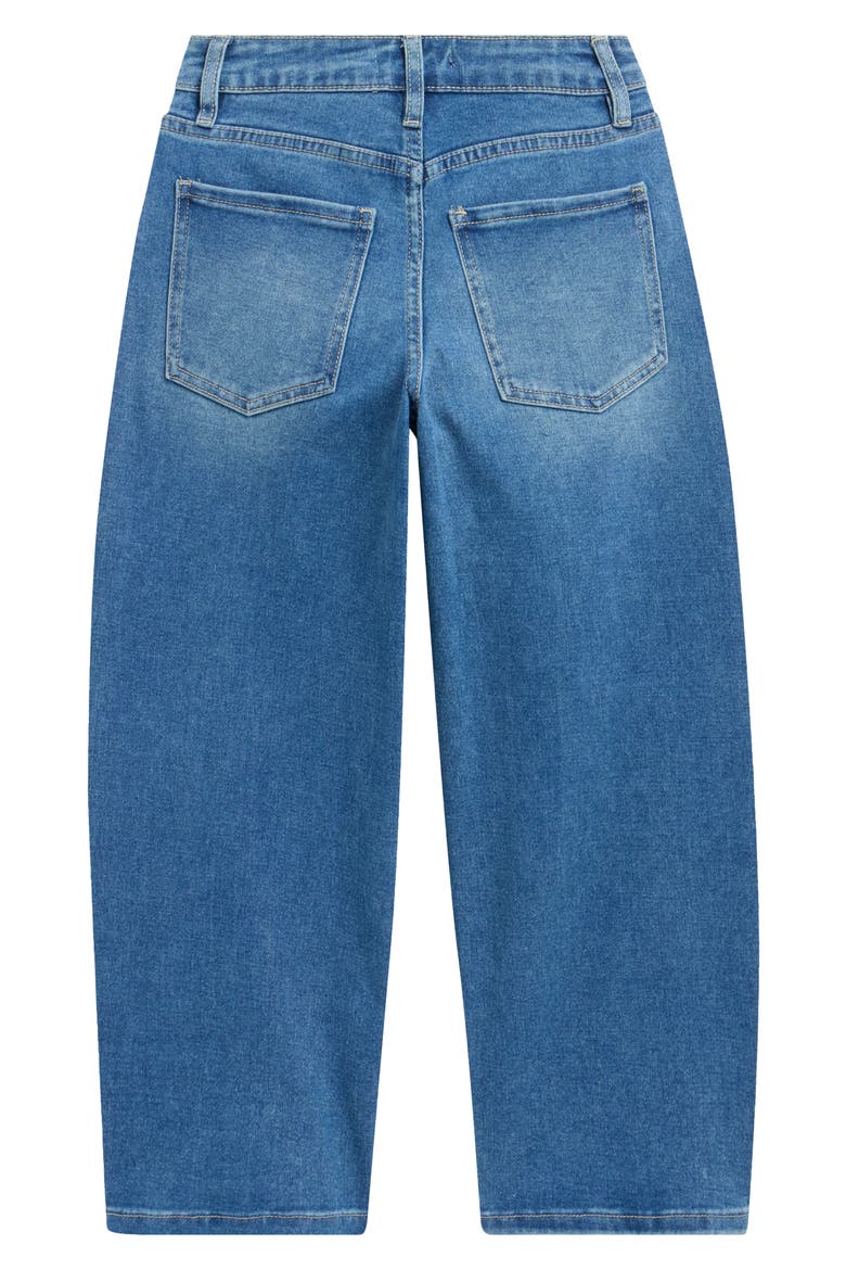 Kids' Studded Baggy Leg Jeans, Alternate, color, MEDIUM WASH