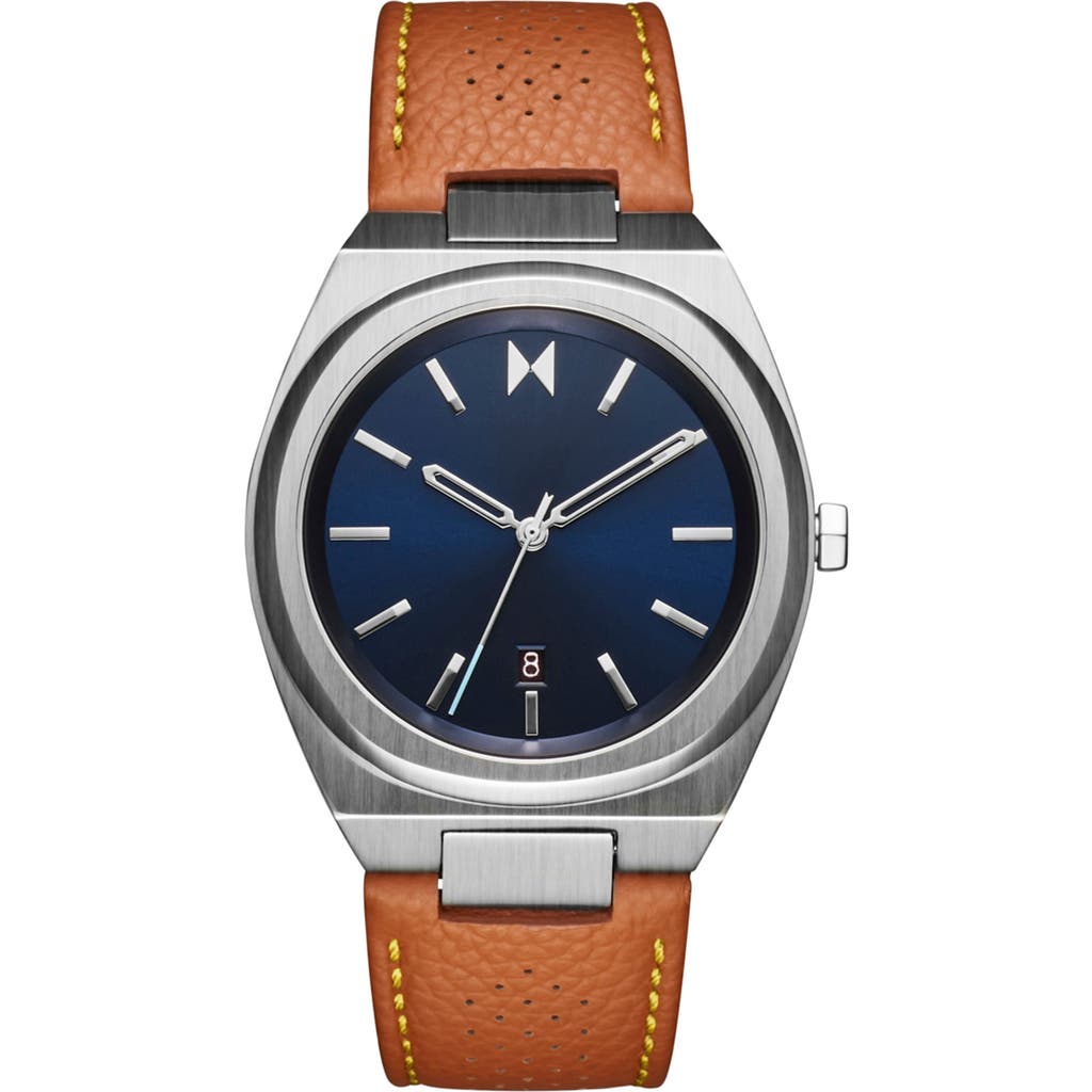 Mvmt Men's Odyssey Ii Brown Leather Strap Watch ,40mm In Tan