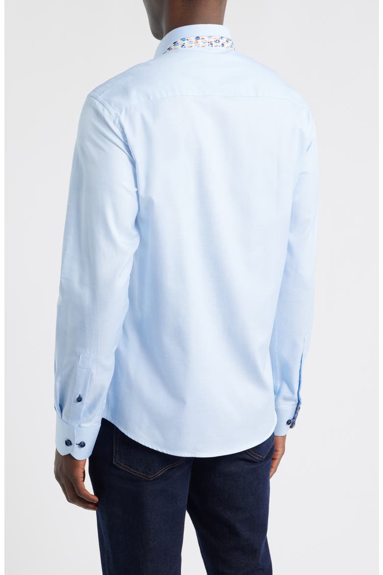 Sinai Collection Luxe Cotton Dress Shirt, Alternate, color, BLUE