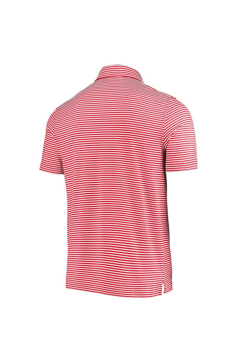 vineyard vines Men's Vineyard Vines Scarlet/White San Francisco 49ers Winstead Striped Polo, Alternate, color, 