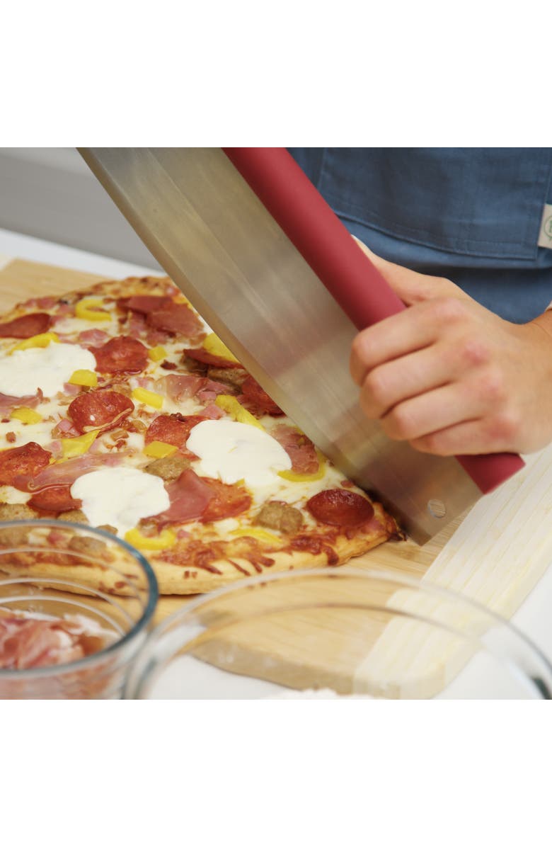 Old Stone Premium Pizza Cutter, 3.5" Cutting Wheel, Alternate, color, Black/Silver