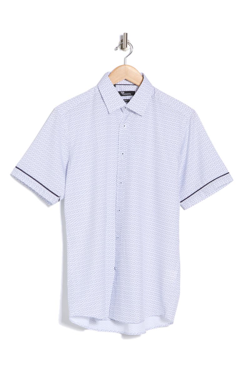 T.R. PREMIUM Tipped Short Sleeve Button-Up Shirt, Alternate, color,