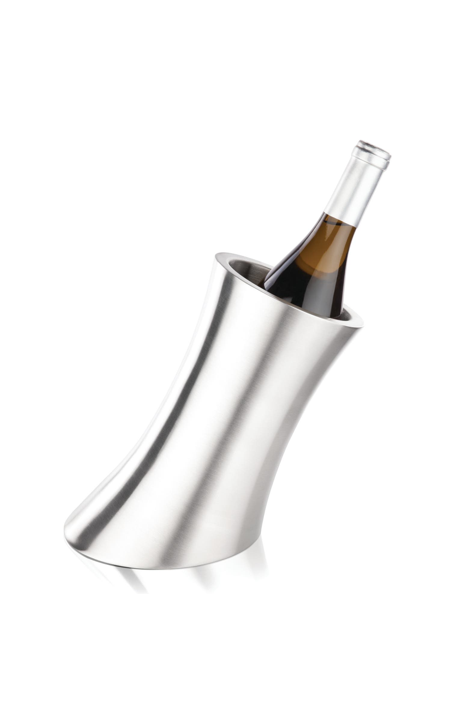 Viski Harrison Convex Bottle Chiller - Silver