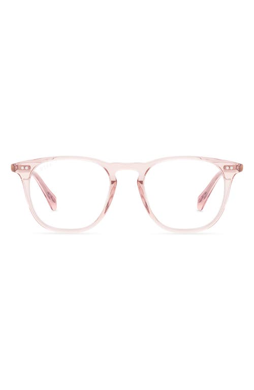 Diff Maxwell 49mm Small Round Optical Glasses In Pink