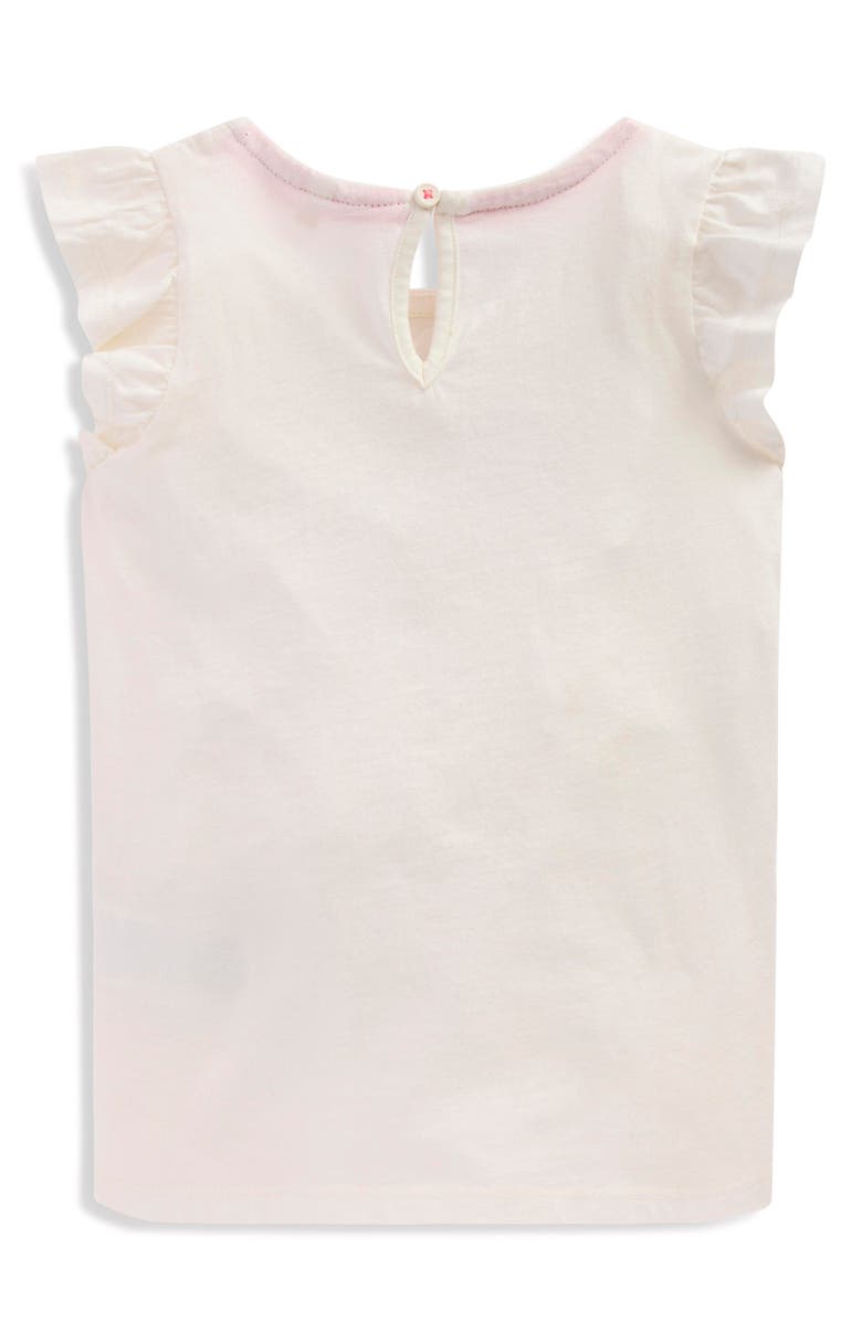 Mini Boden Kids' Cake Appliqué Cotton Graphic T-Shirt, Alternate, color, Ivory Cake