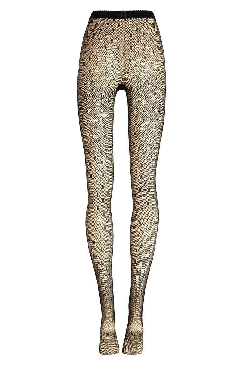 Dot Net Tights, Alternate, color, BLACK