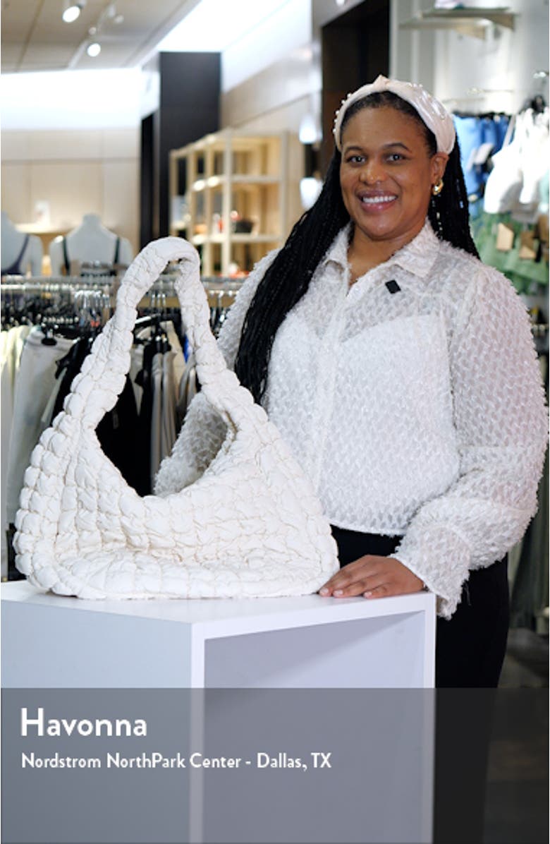 Oversize Quilted Crossbody Bag, sales video thumbnail