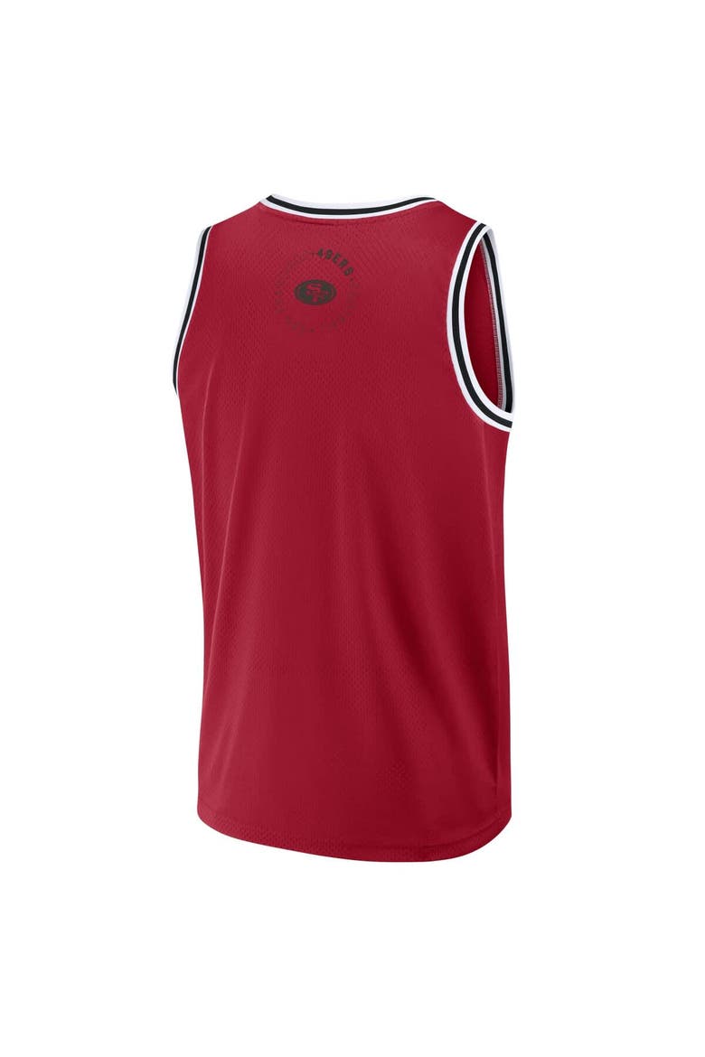 Men's Fanatics Scarlet San Francisco 49ers Elements Future Ground Jersey Tank Top, Alternate, color, Scarlet