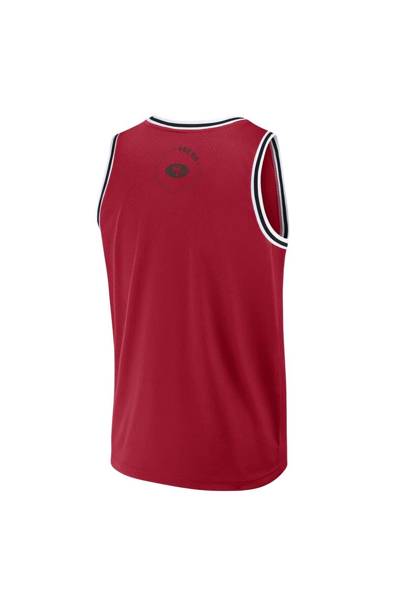 FANATICS Men's Fanatics Scarlet San Francisco 49ers Elements Future Ground Jersey Tank Top, Alternate, color, Scarlet