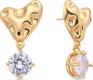 EYE CANDY LOS ANGELES Catherine Heart Drop Earrings