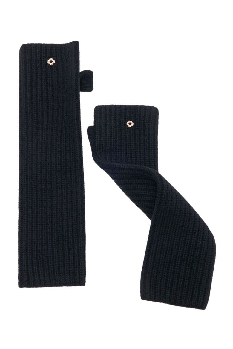 Wool and cashmere gloves, Alternate, color, Black