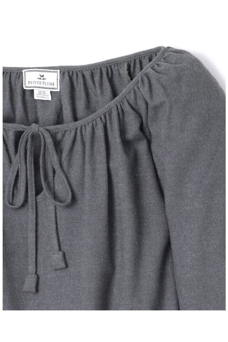 Kids' Delphine Flannel Nightgown, Alternate, color, GREY