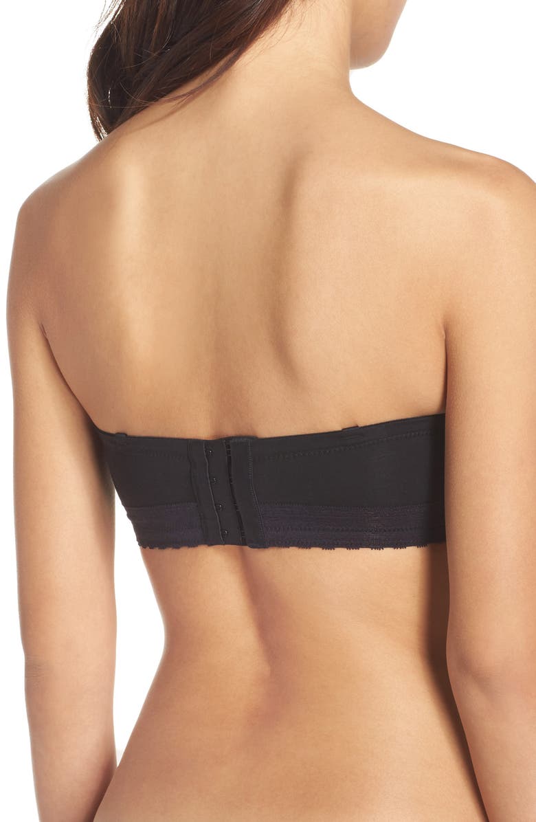 Natori Truly Smooth Strapless Underwire Bra, Alternate, color, Black