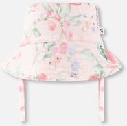Deux par Deux Cotton Muslin Printed Berries Hat