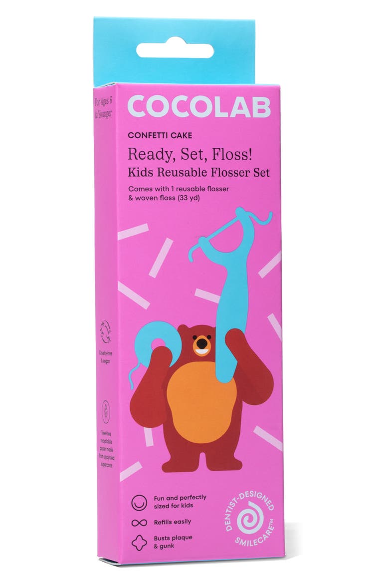 Kids' Reusable Reflosser Set, Main, color, CONFETTI CAKE