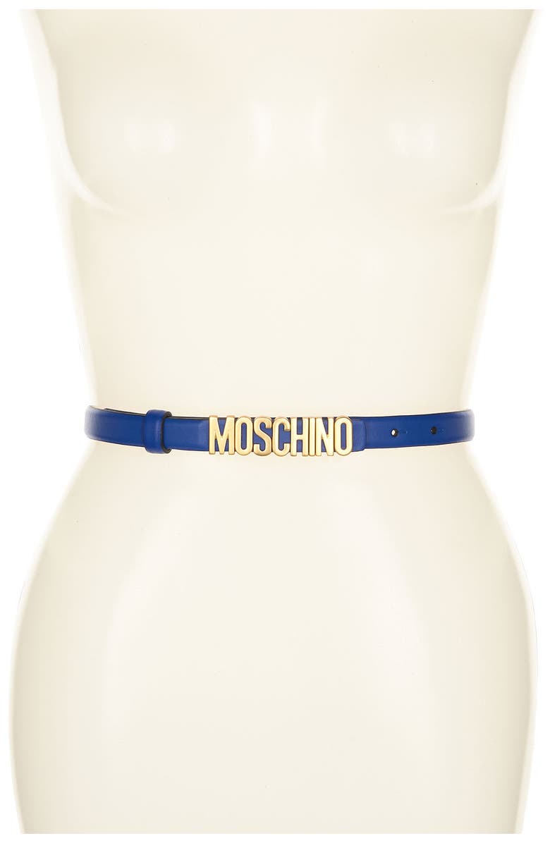 Moschino Logo Belt, Main, color,