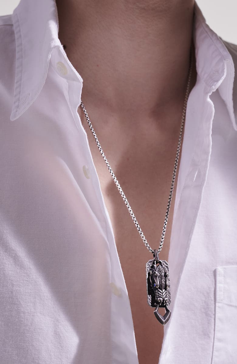 John Hardy Men's Legends Naga Pendant Necklace, Alternate, color, 