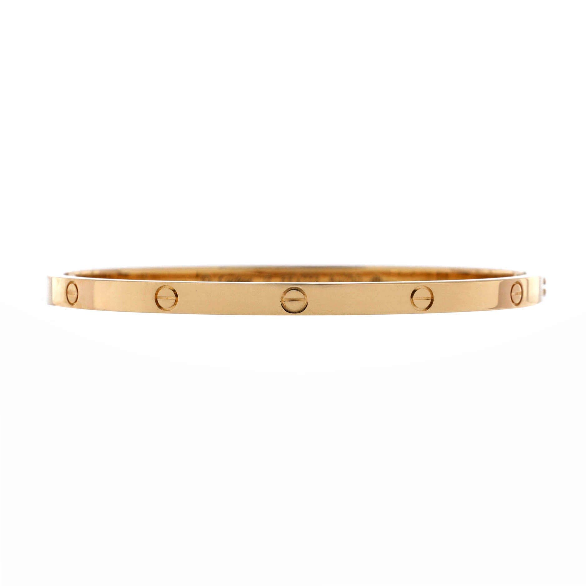 Love Bracelet 18K Yellow Gold Small, Main, color, Metallic Gold