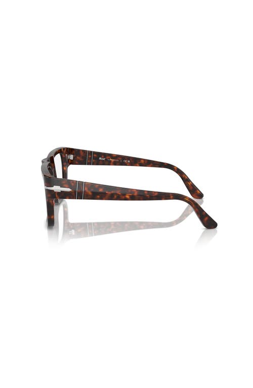 Persol 53mm Square Optical Glasses In Brown