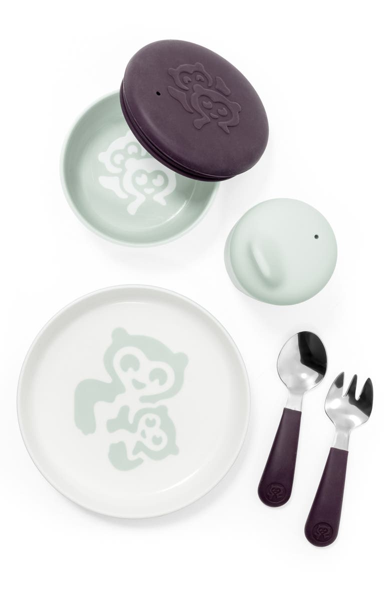 Stokke Munch Complete Lidded Bowl, Sippy Cup, Plate, Fork & Spoon Set, Main, color, 