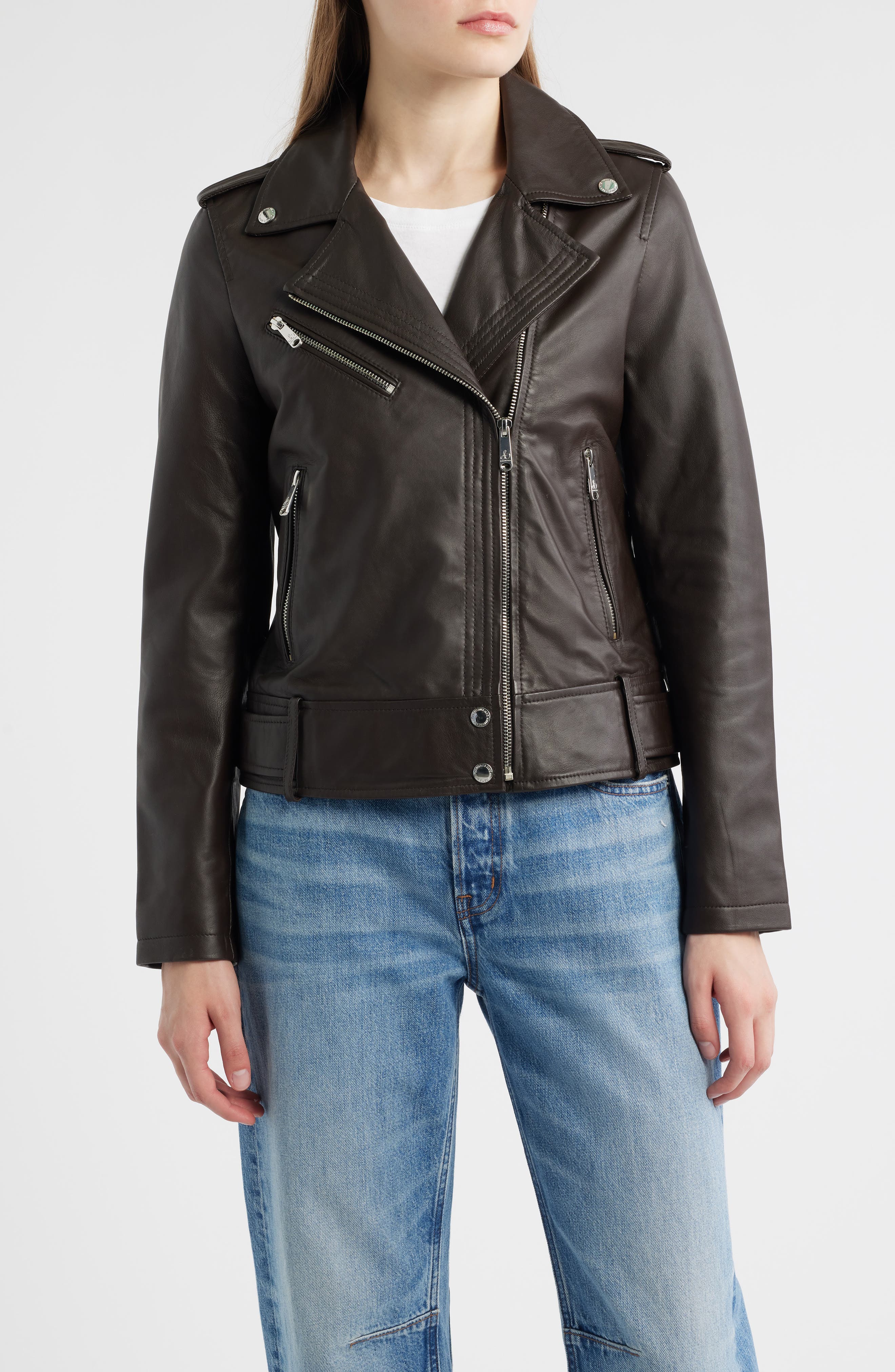 Sam Edelman Lambskin Moto Jacket