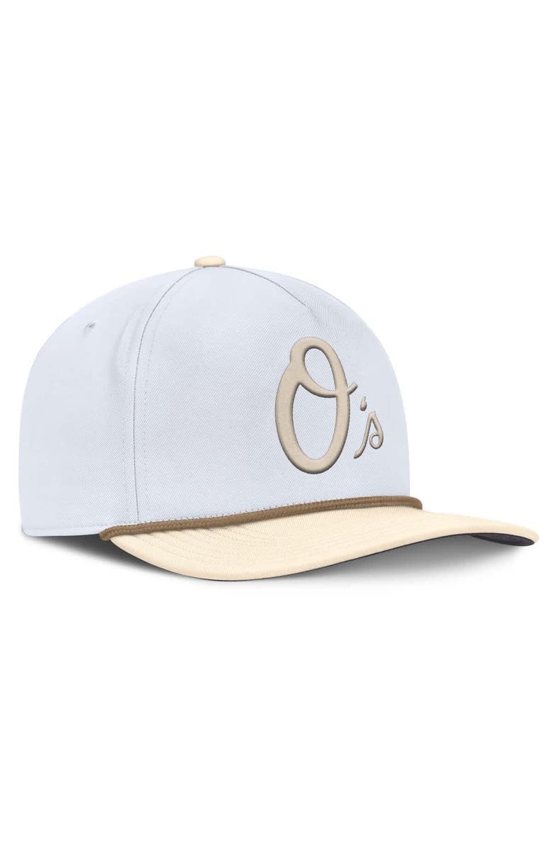 Nike Men's Nike White/Cream Baltimore Orioles Pro Performance Snapback Hat, Alternate, color, White