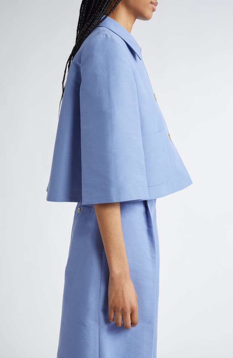 Marni Cotton Cady Crop Jacket, Alternate, color,